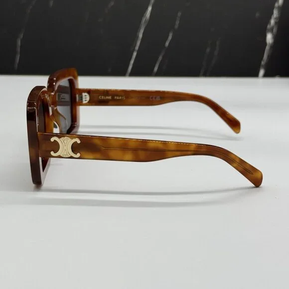 NEW CELINE CL40304U 53A HAVANA GRAY WOMEN SUNGLASSES CELINE display picture 3